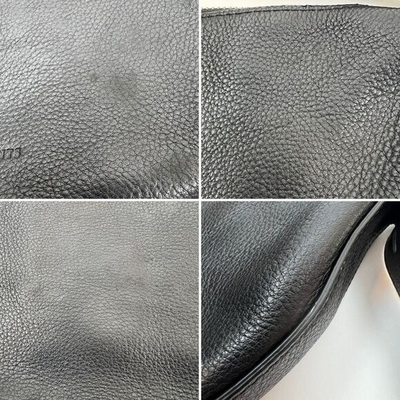 AllSaints Half Moon Crossbody Bag Black Leather Adjustable Strap Zip Capsule - Picture 12 of 16